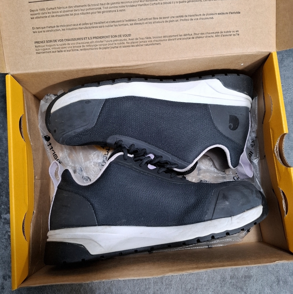 Carhartt Women's Work Shoes Sneakers in Black and Light Pink Safety Toe Size 6 - Picture 12 of 12